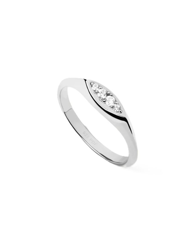 Gala Stamp Silver Ring