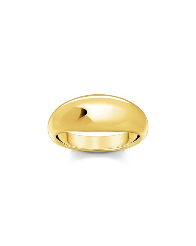 Gold-plated ring in timeless desig