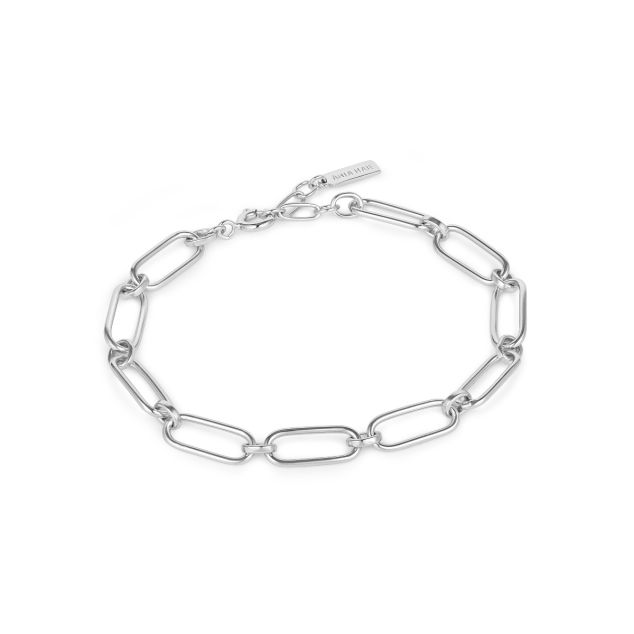 Silver Cable Connect Chunky Chain Bracelet