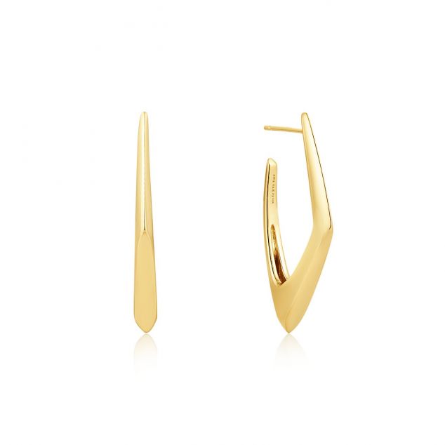 Gold Geometric Hoop Earrings