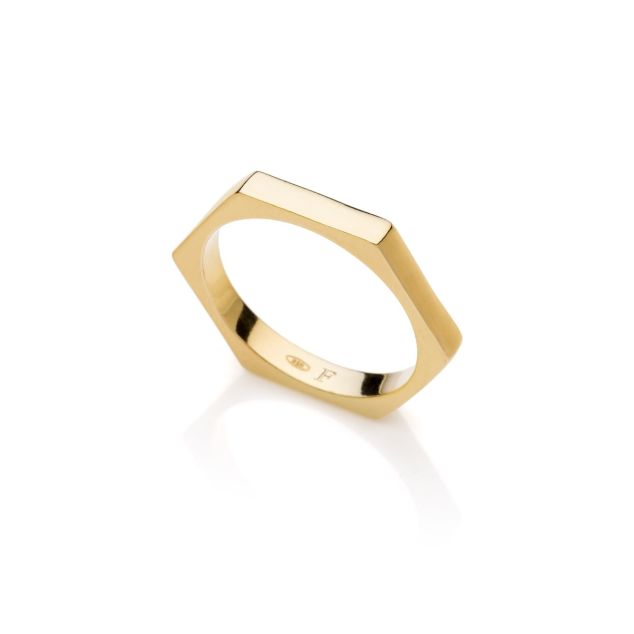 Hexagon Ring (Gold)