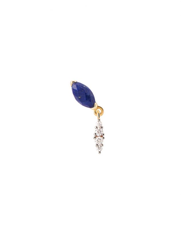 LAPIS LAZULI GINGER SINGLE EARRING