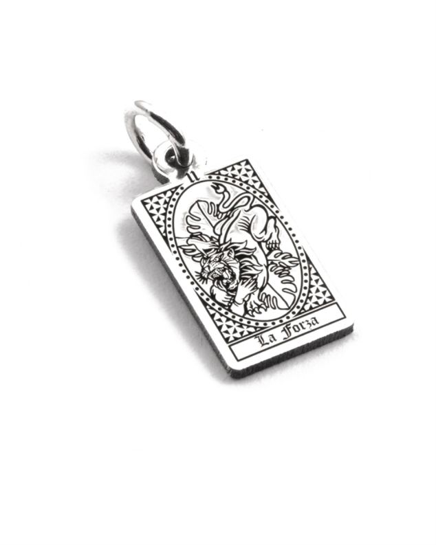 STRENGHT TAROT CARD PENDANT