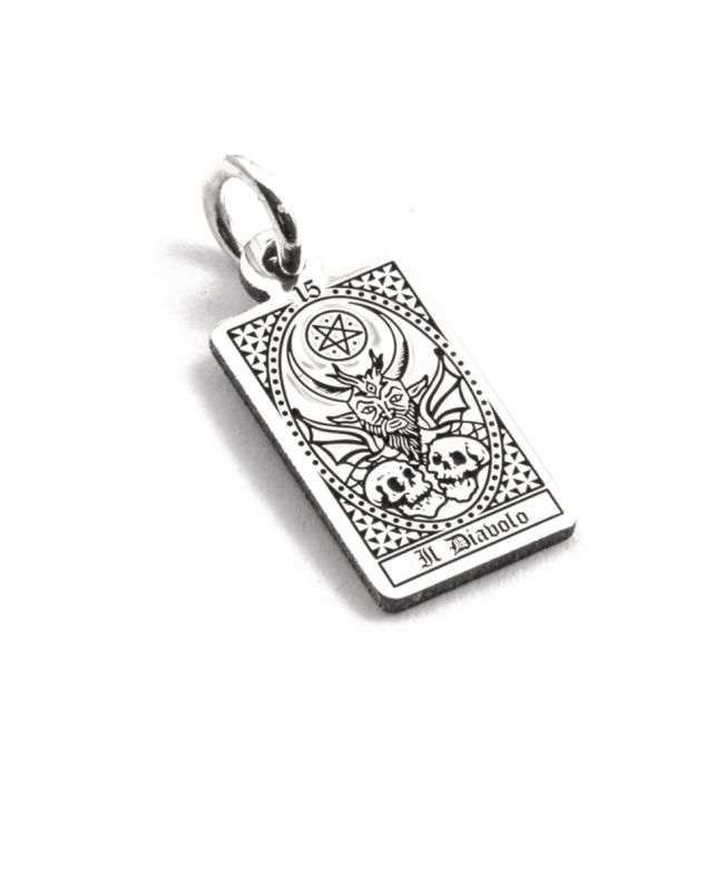 THE DEVIL TAROT CARD PENDANT