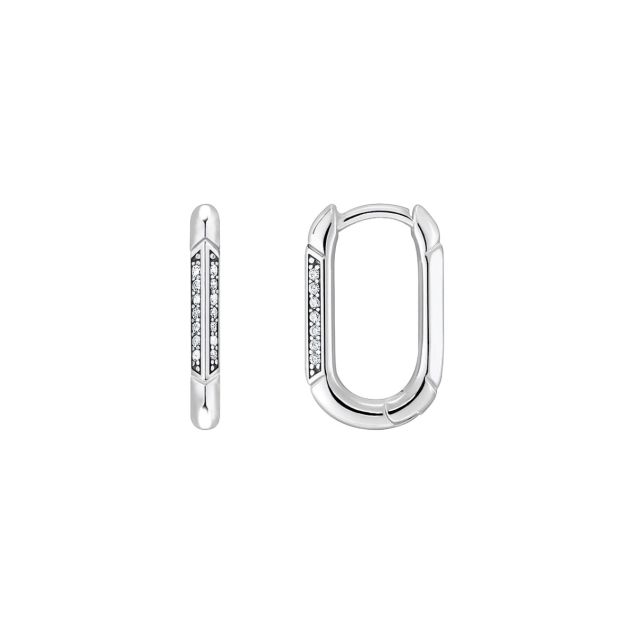 Hoop earrings silver small