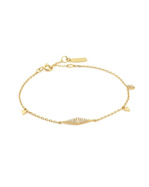 Gold Geometric Chain Bracelet