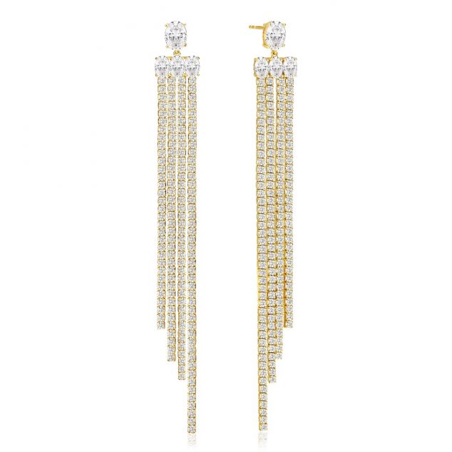 Earrings Ellisse Lungo Exclusive Grande Gold